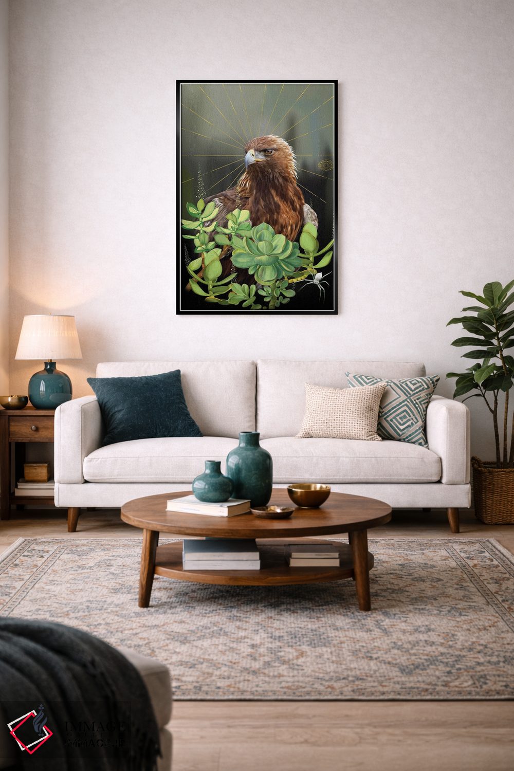 تابلو دکوراتیو کرکس اثر نتش - D5B