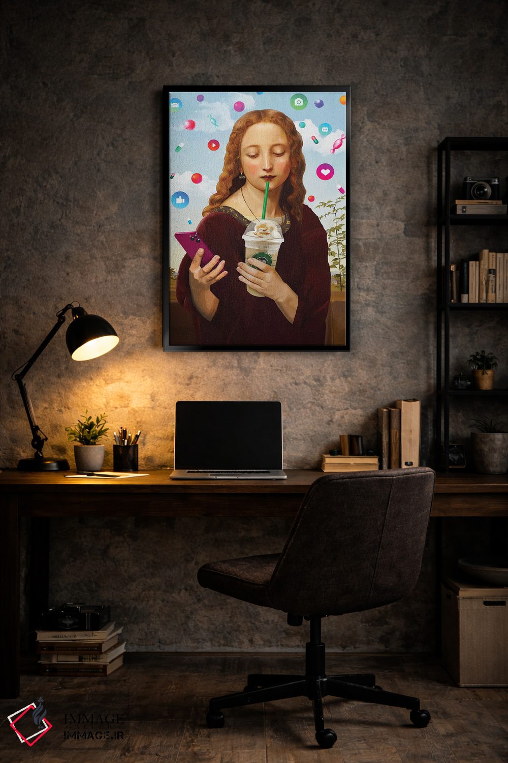 تابلو دکوراتیو روح زمانه اثر نتش - D6B