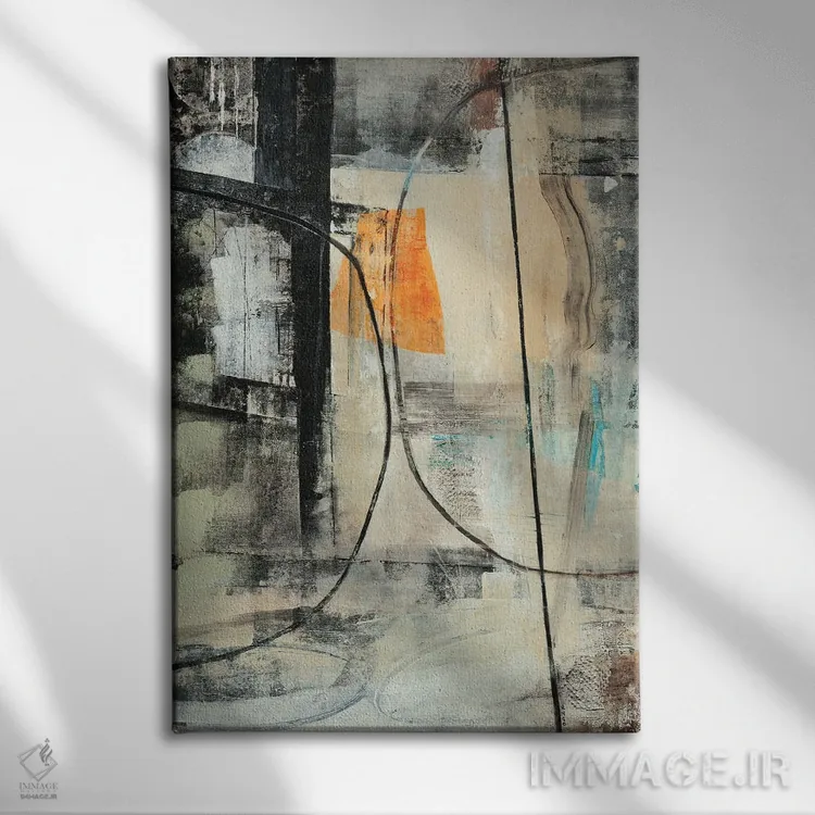 تابلو مینیمال پافشاری II اثر نانسی نگو - نمای روبهرو روی دیوار