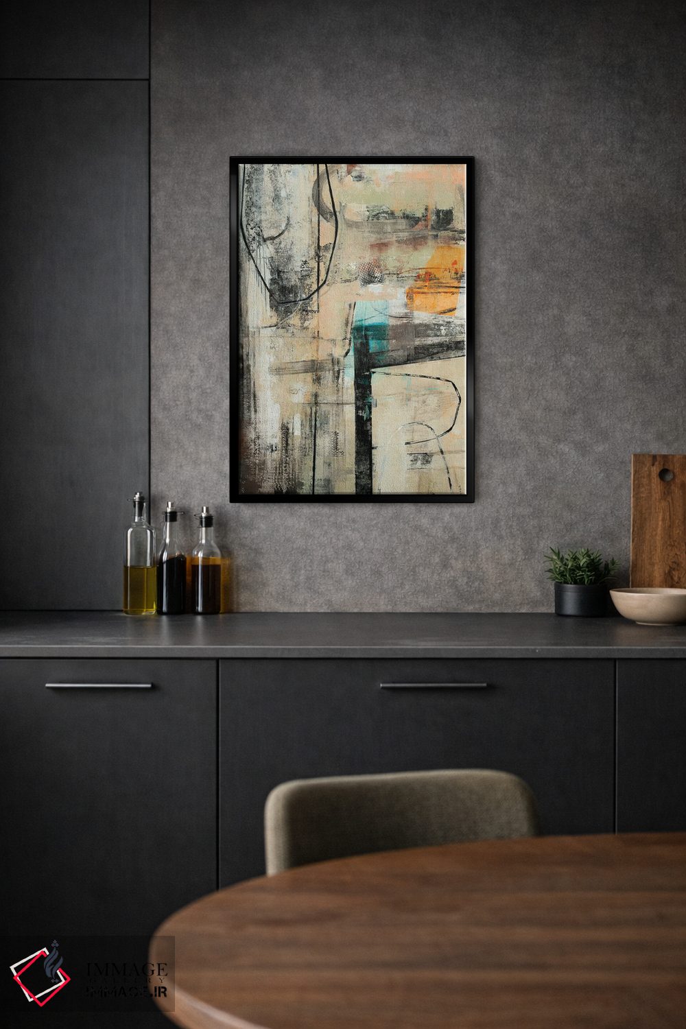 تابلو مینیمال پافشاری I اثر نانسی نگو - D2B