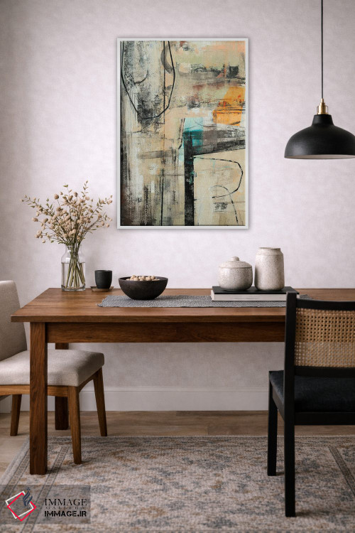 تابلو مینیمال پافشاری I اثر نانسی نگو - D3W