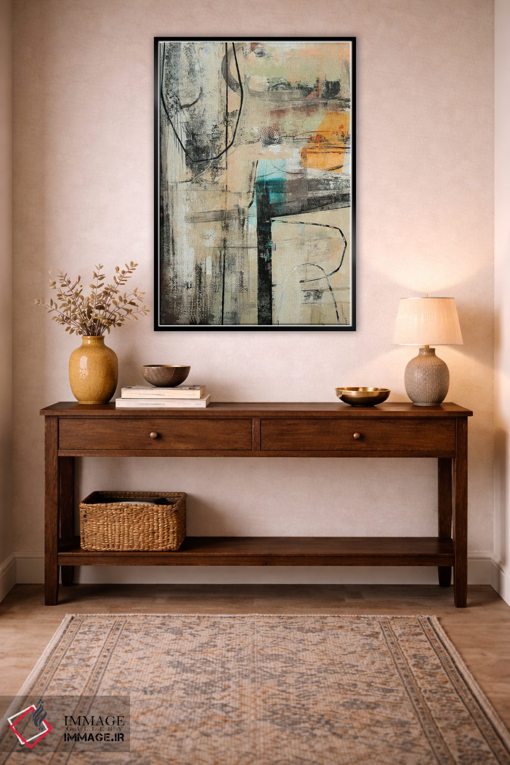 تابلو مینیمال پافشاری I اثر نانسی نگو - D6B