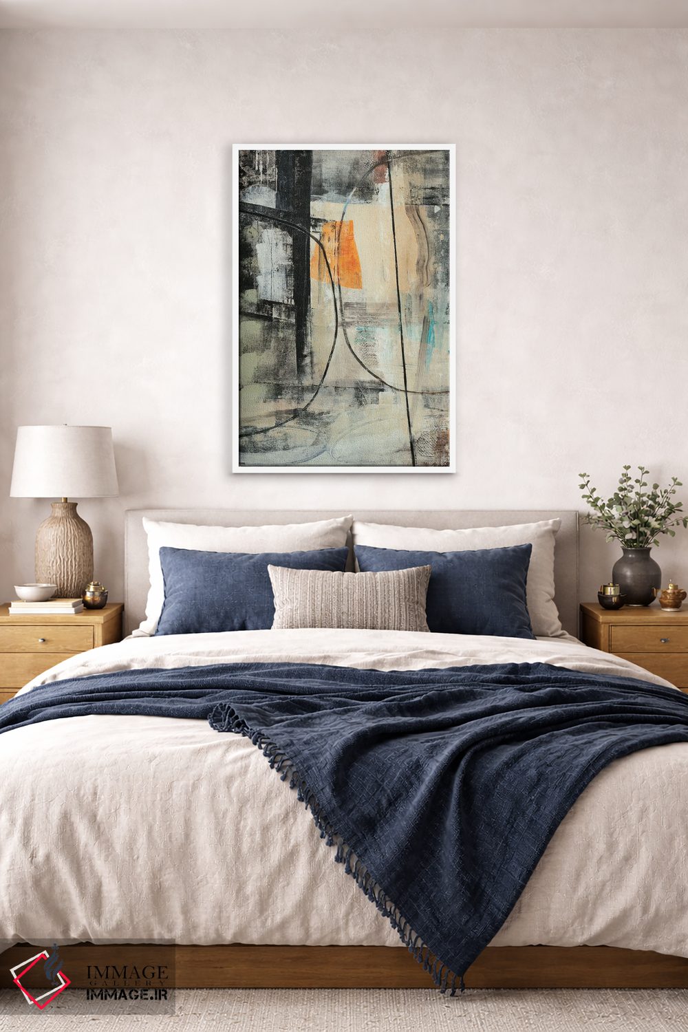 تابلو مینیمال پافشاری II اثر نانسی نگو - D5W