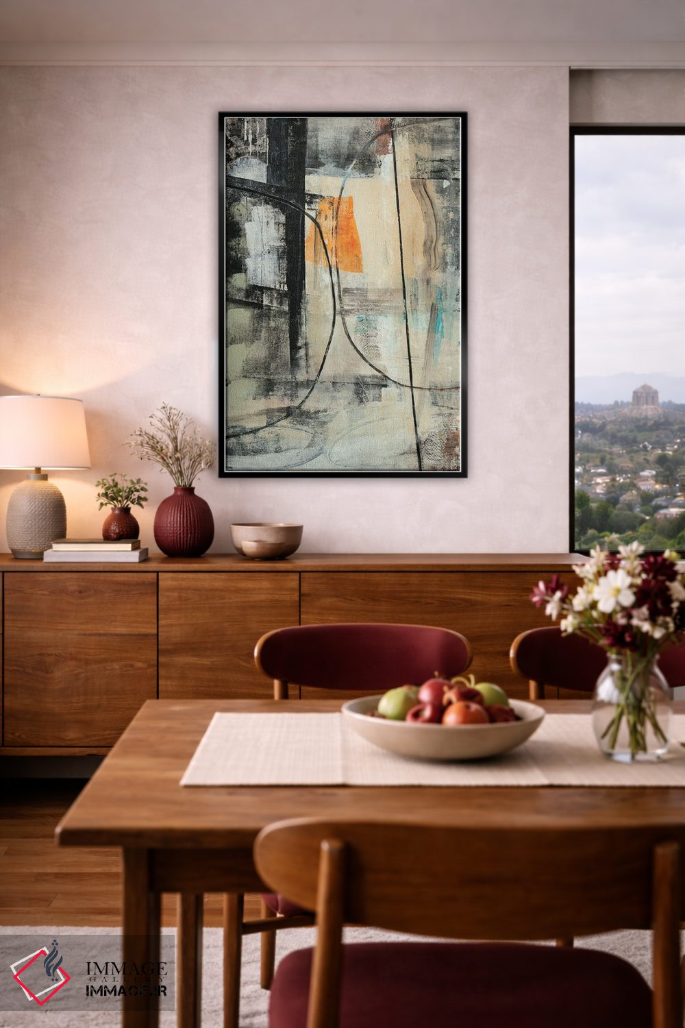 تابلو مینیمال پافشاری II اثر نانسی نگو - D4B