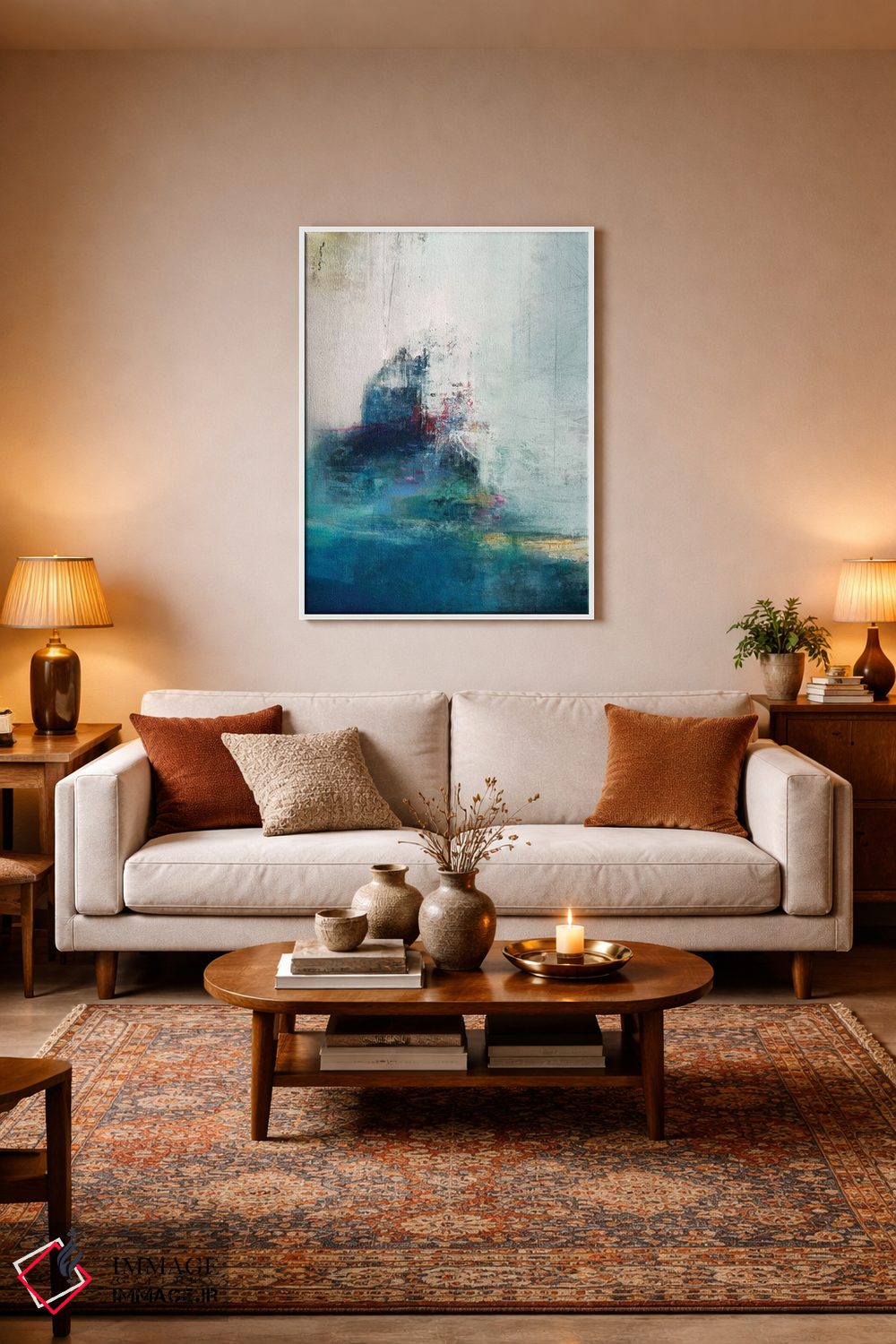 تابلو انتزاعی دلتنگی II اثر نانسی نگو - D3W