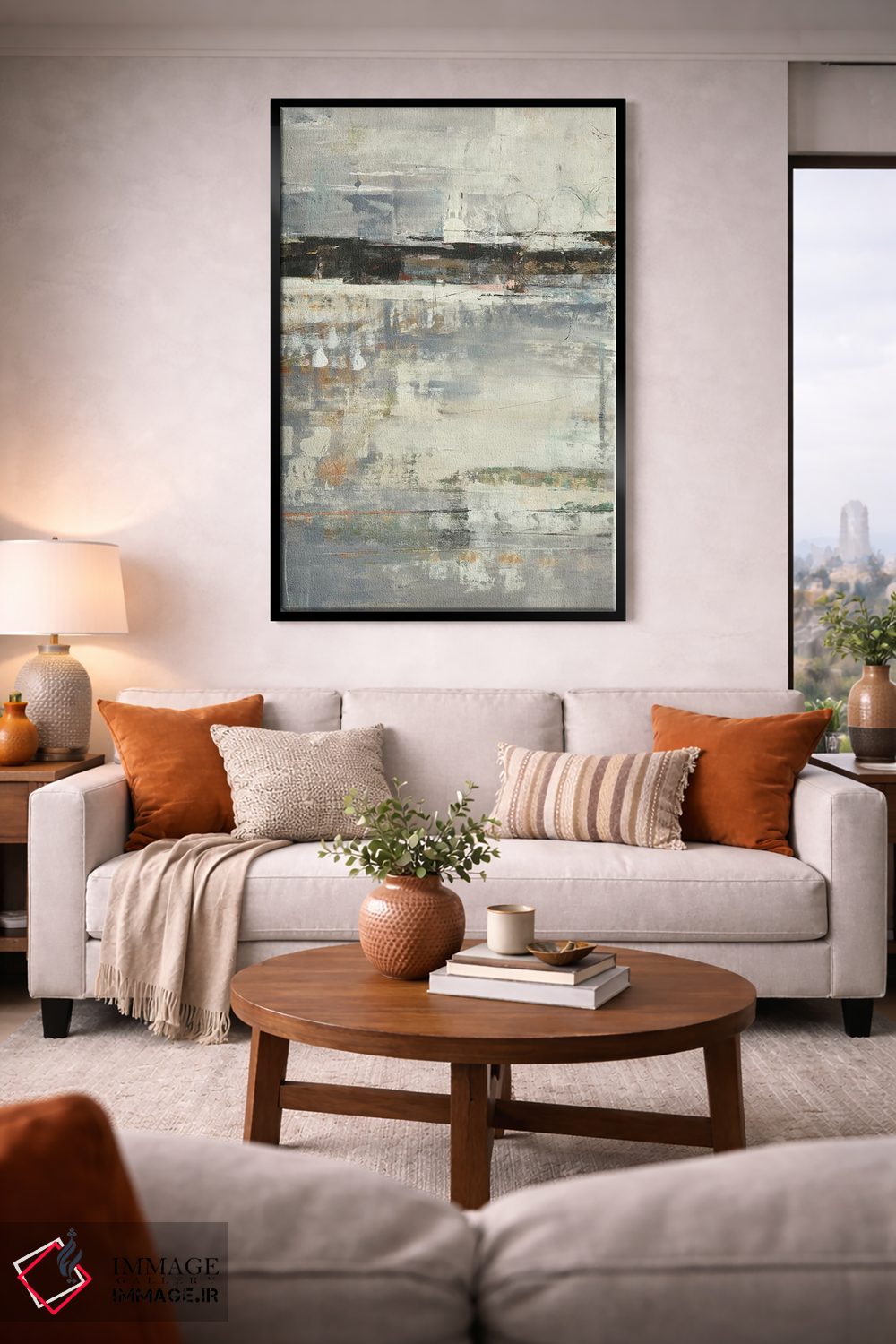 تابلو انتزاعی بینش اثر نانسی نگو - D2B