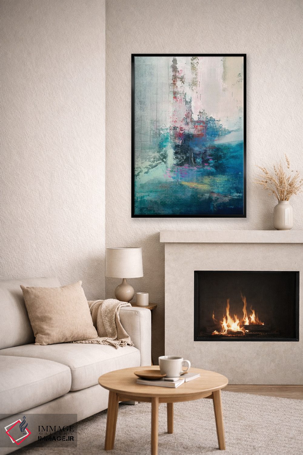 تابلو انتزاعی دلتنگی I اثر نانسی نگو - D5B