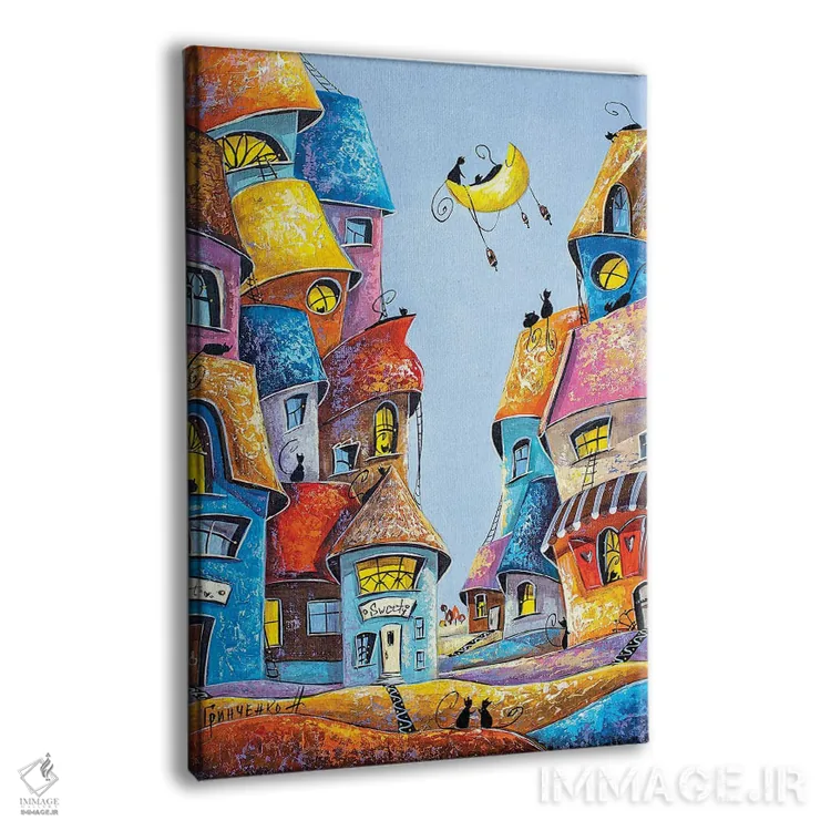 تابلو دکوراتیو لالایی قمری اثر ناتالیا گرینچنکو - نمای پرسپکتیو محصول