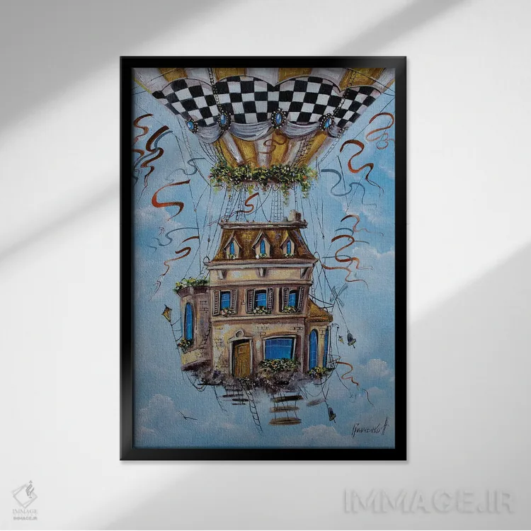 تابلو دکوراتیو ماجراجویی جذاب اثر ناتالیا گرینچنکو - نمای قابدار مشکی