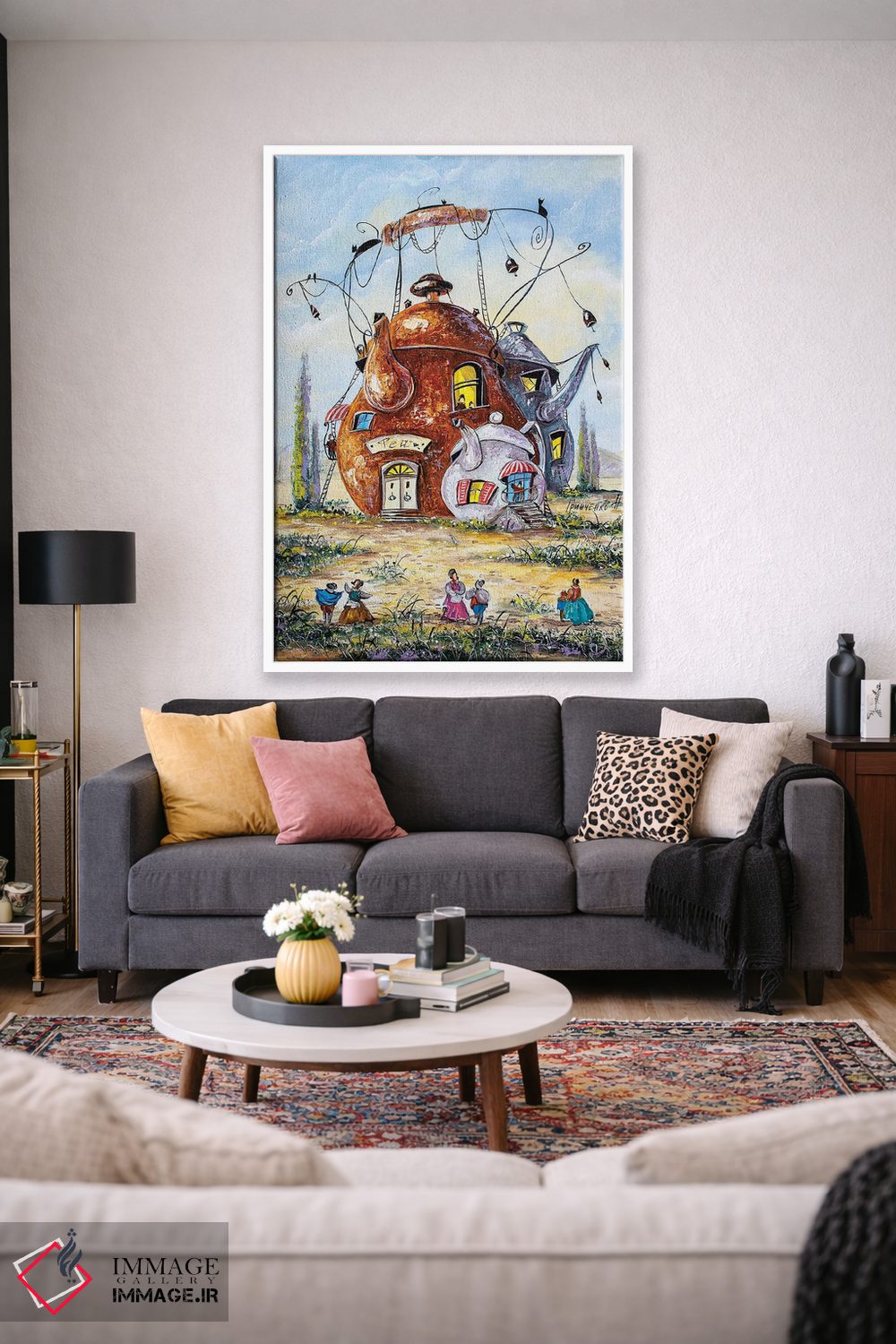 تابلو دکوراتیو داستان های شهر چای اثر ناتالیا گرینچنکو - D1W