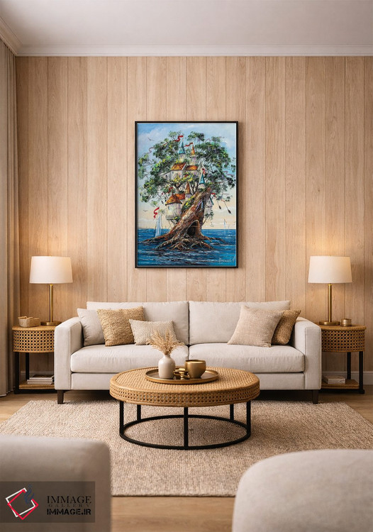 تابلو دکوراتیو درخت زندگی اثر ناتالیا گرینچنکو - D1B