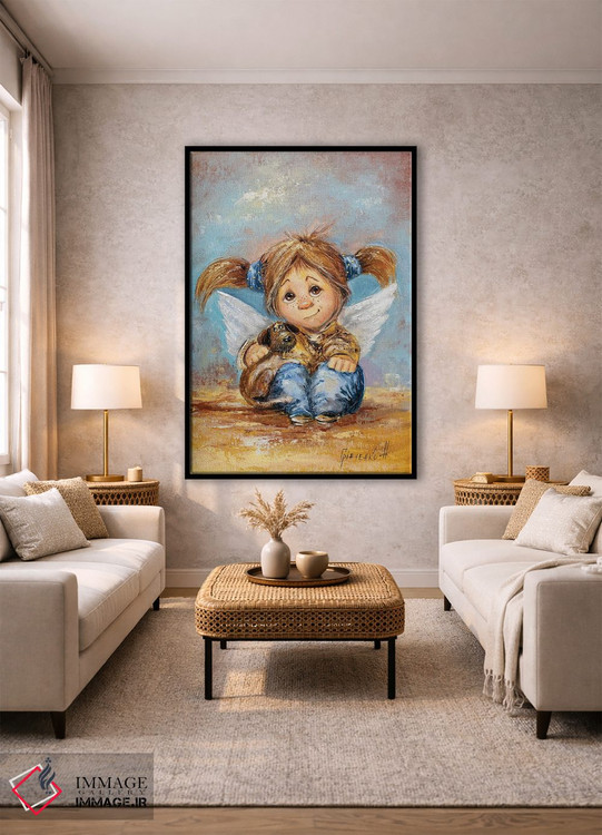 تابلو دکوراتیو فرشته نگهبان وفاداری بی پایان اثر ناتالیا گرینچنکو - D1B