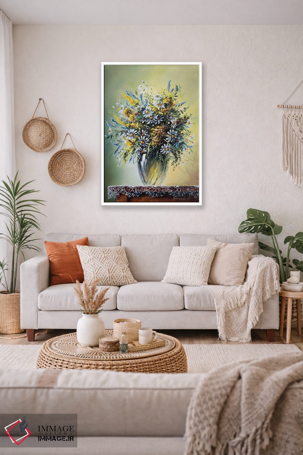 تابلو دکوراتیو گل های وحشی اثر ناتالیا گرینچنکو - D2W