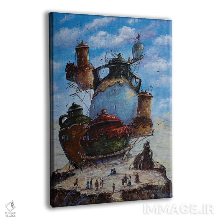 تابلو دکوراتیو در شهر کوزه ها اثر ناتالیا گرینچنکو - نمای پرسپکتیو محصول