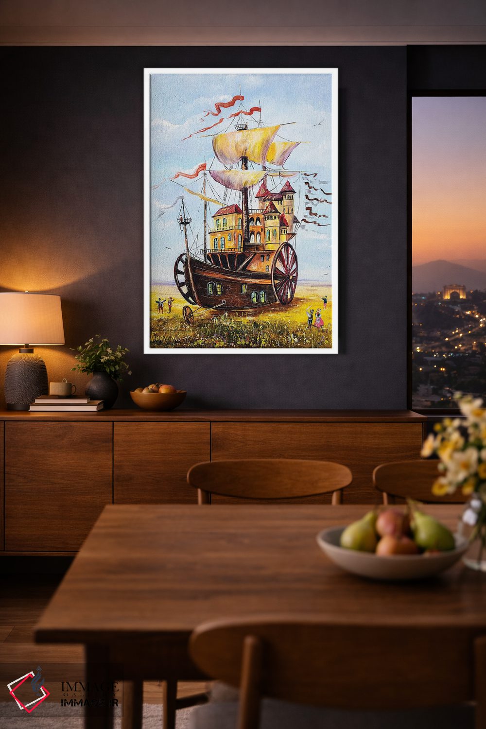 تابلو دکوراتیو مسافران شگفت انگیز اثر ناتالیا گرینچنکو - D2W