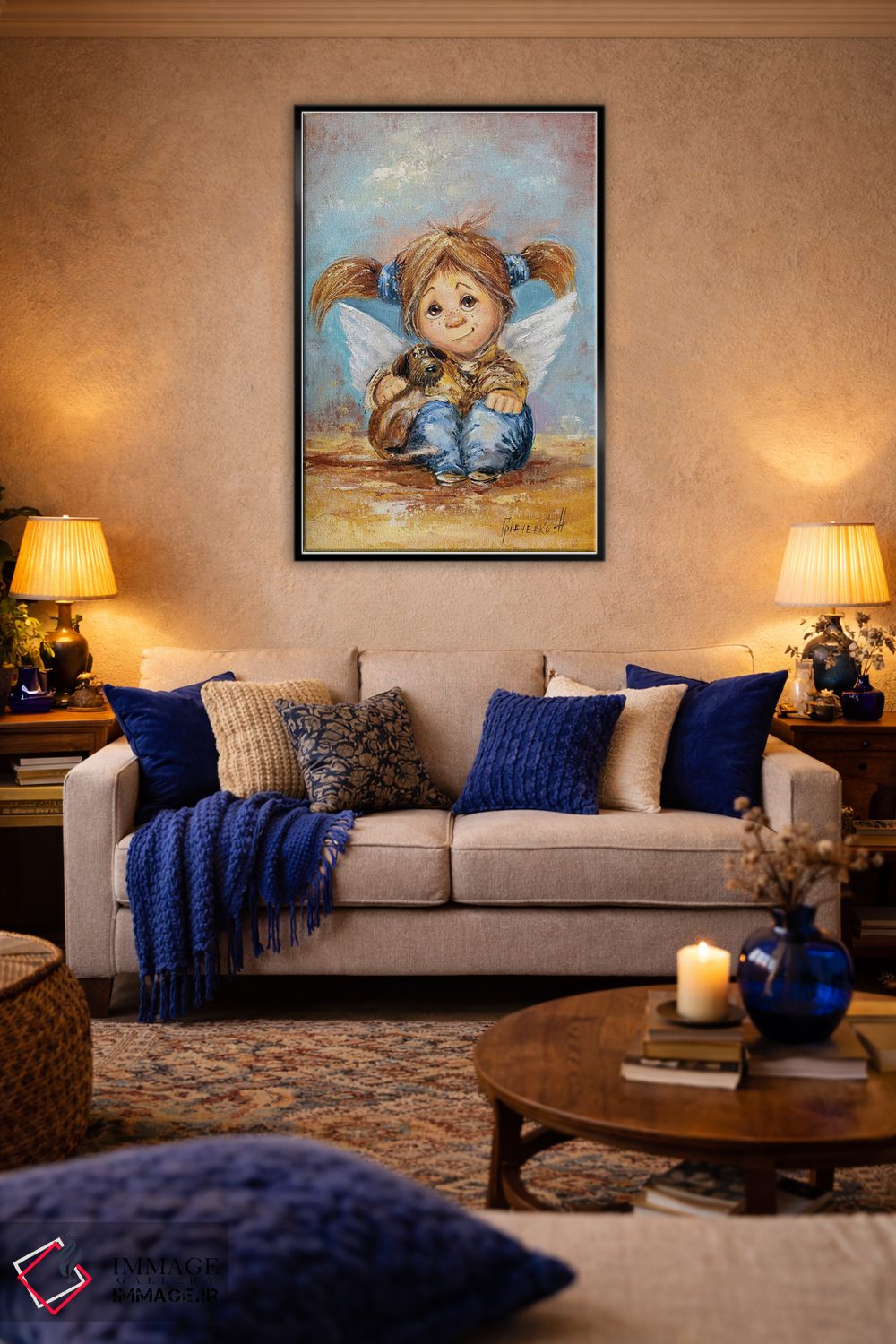 تابلو دکوراتیو فرشته نگهبان وفاداری بی پایان اثر ناتالیا گرینچنکو - D4B