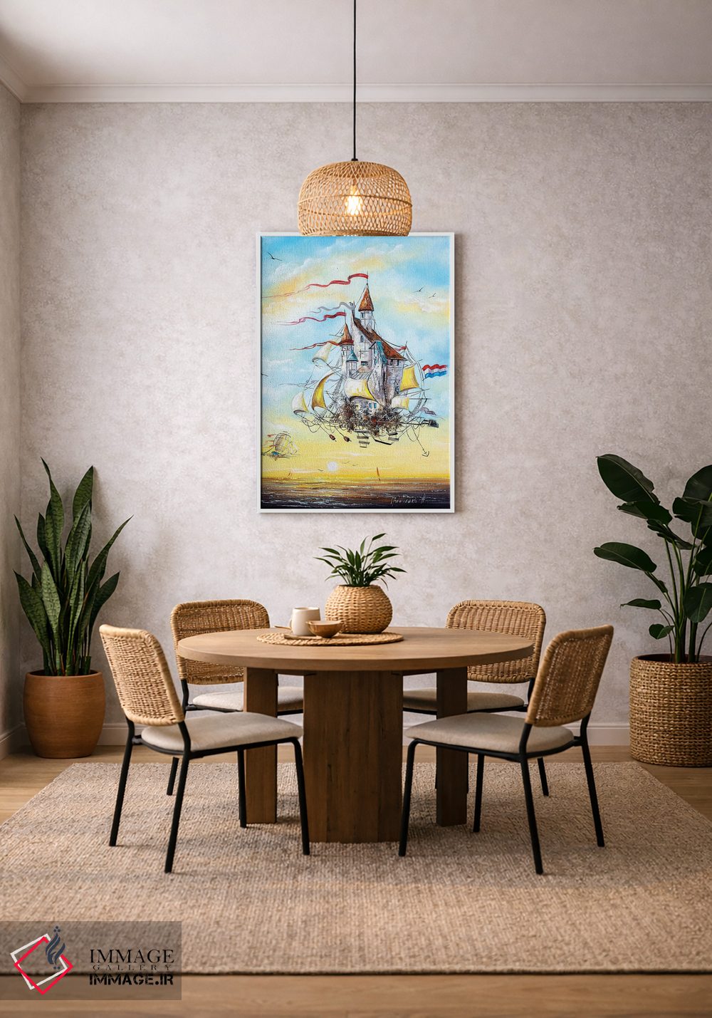 تابلو دکوراتیو هلندی های پرنده اثر ناتالیا گرینچنکو - D2W