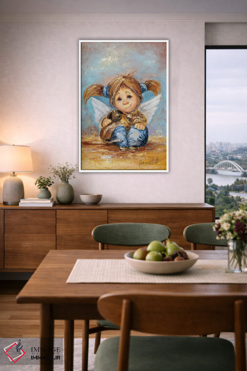 تابلو دکوراتیو فرشته نگهبان وفاداری بی پایان اثر ناتالیا گرینچنکو - D5W