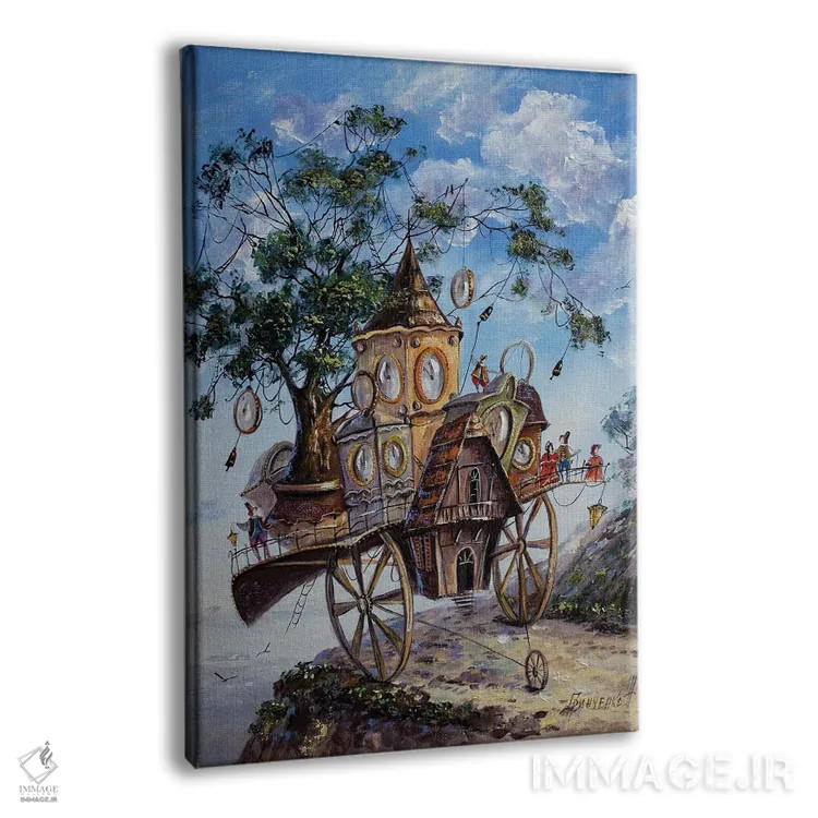 تابلو دکوراتیو نگهبانان زمان اثر ناتالیا گرینچنکو - نمای پرسپکتیو محصول