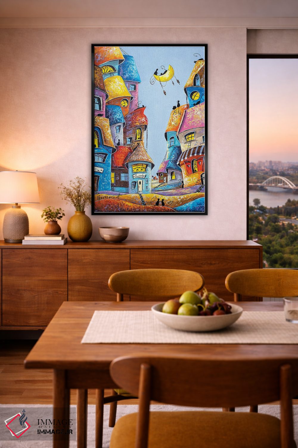 تابلو دکوراتیو لالایی قمری اثر ناتالیا گرینچنکو - D4B