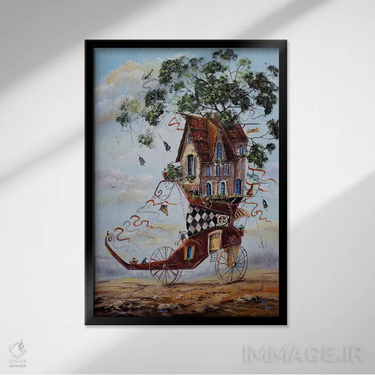 تابلو دکوراتیو کفش های جالب اثر ناتالیا گرینچنکو - نمای قابدار مشکی