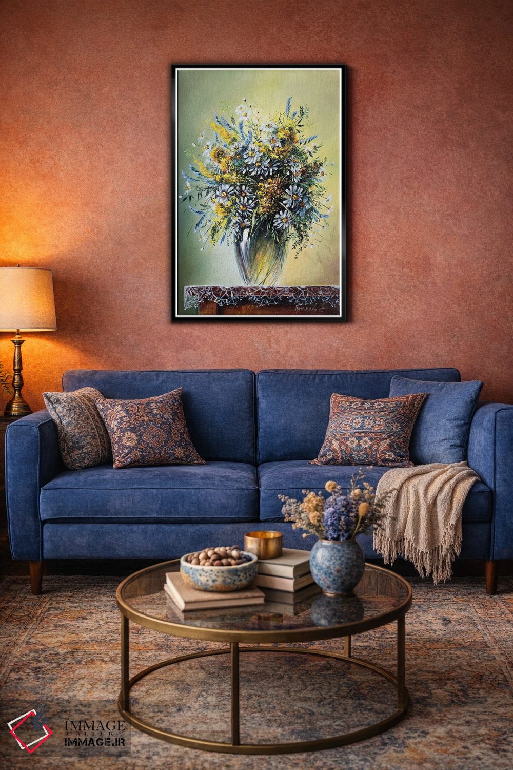 تابلو دکوراتیو گل های وحشی اثر ناتالیا گرینچنکو - D5B