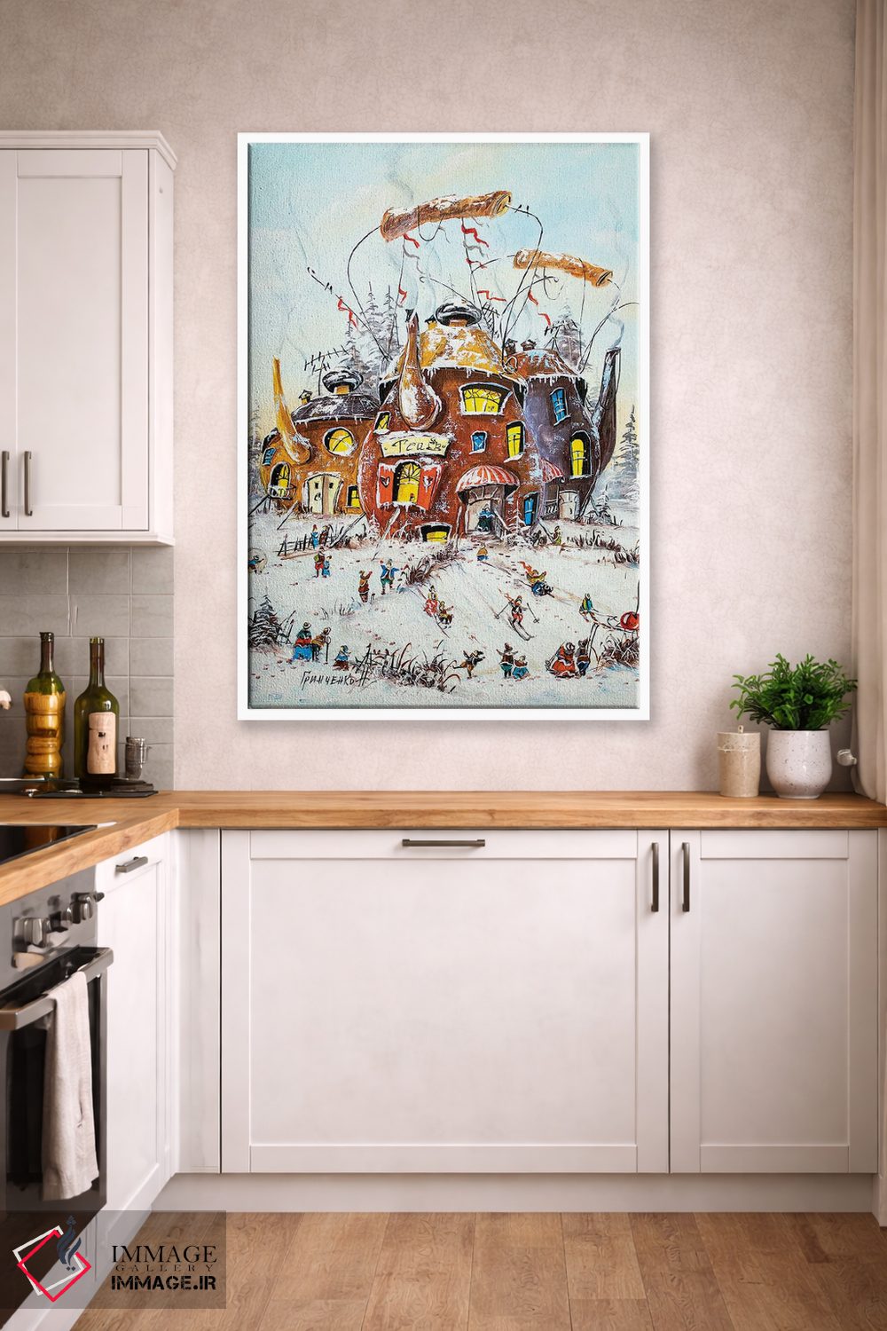 تابلو دکوراتیو فعالیت های زمستانی در دنیای چای اثر ناتالیا گرینچنکو - D5W