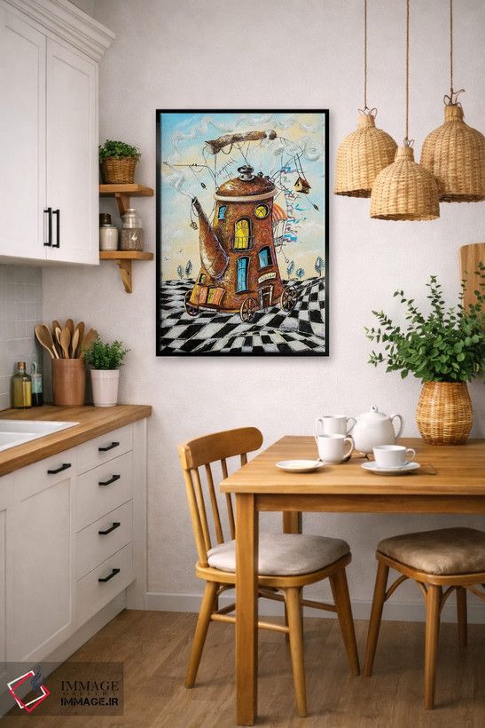تابلو دکوراتیو مسافر خانه چای اثر ناتالیا گرینچنکو - D6B