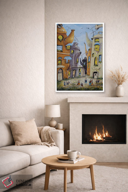 تابلو دکوراتیو تابستان در شهر چای اثر ناتالیا گرینچنکو - D5W