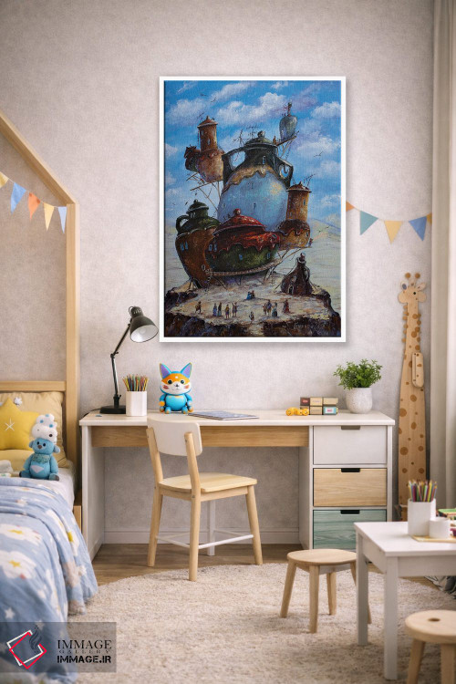 تابلو دکوراتیو در شهر کوزه ها اثر ناتالیا گرینچنکو - D1W