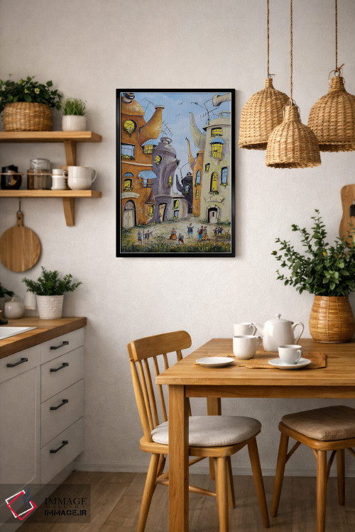 تابلو دکوراتیو تابستان در شهر چای اثر ناتالیا گرینچنکو - D6B