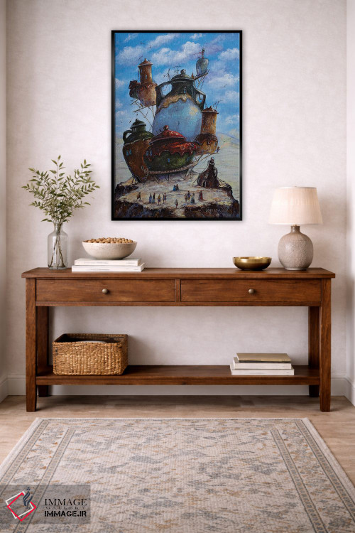 تابلو دکوراتیو در شهر کوزه ها اثر ناتالیا گرینچنکو - D6B