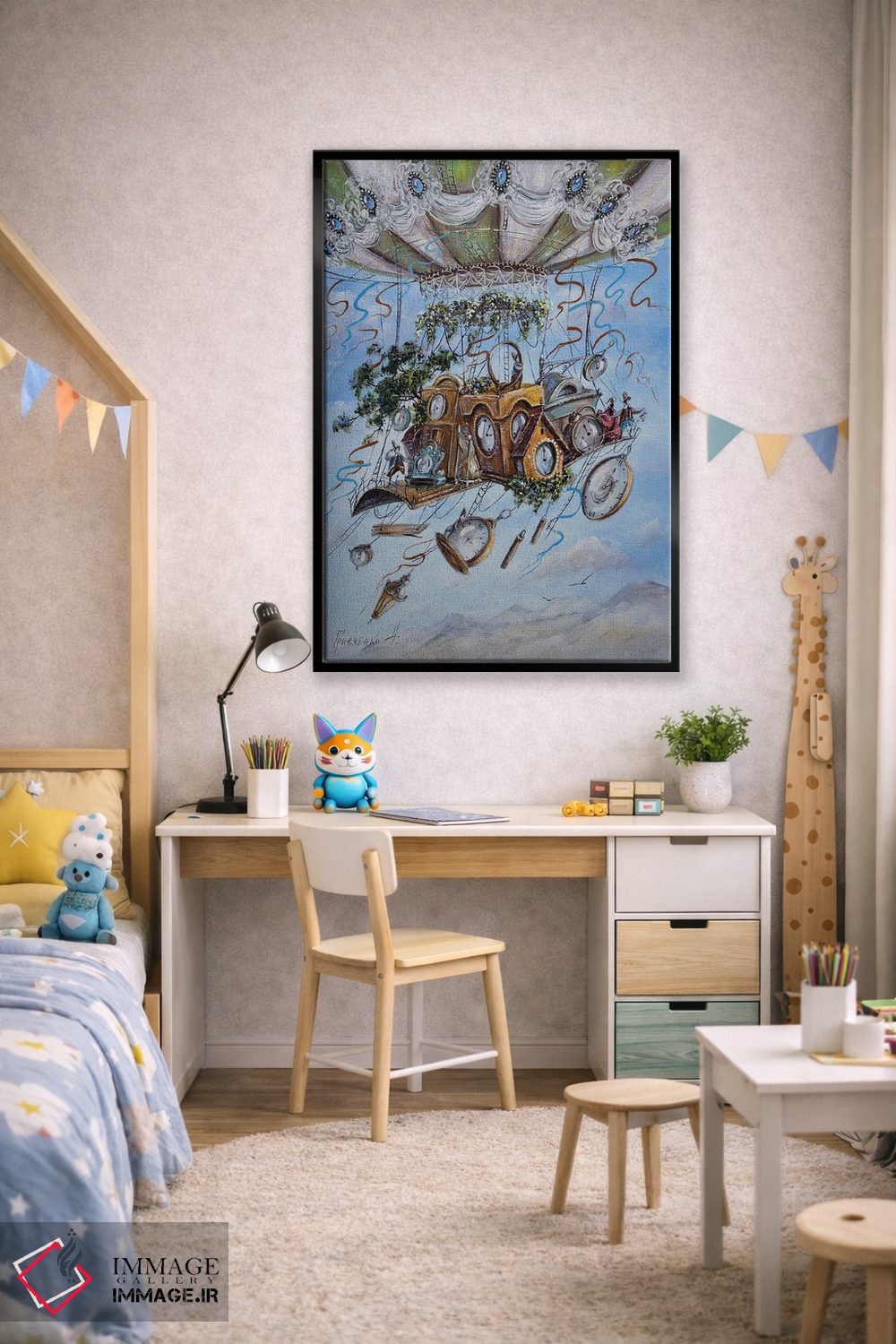 تابلو دکوراتیو زمان پرواز می کند اثر ناتالیا گرینچنکو - D1B