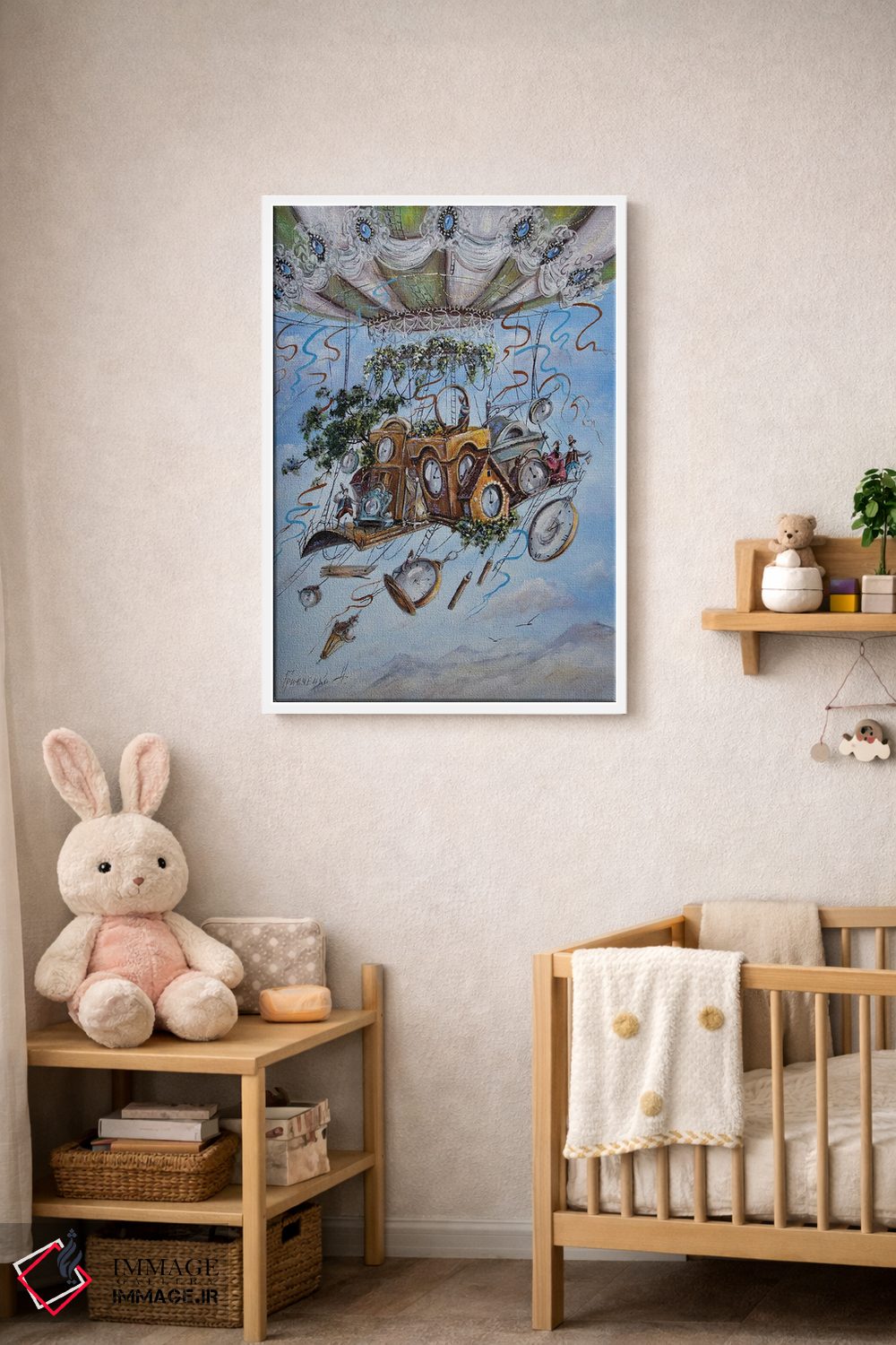 تابلو دکوراتیو زمان پرواز می کند اثر ناتالیا گرینچنکو - D2W