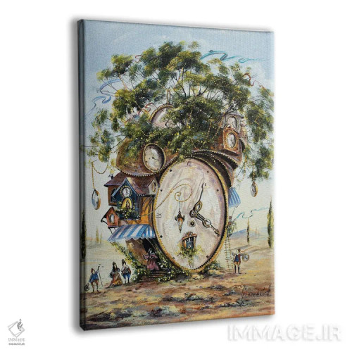 تابلو دکوراتیو خانه عجیب نگهبانان زمان اثر ناتالیا گرینچنکو - نمای پرسپکتیو محصول