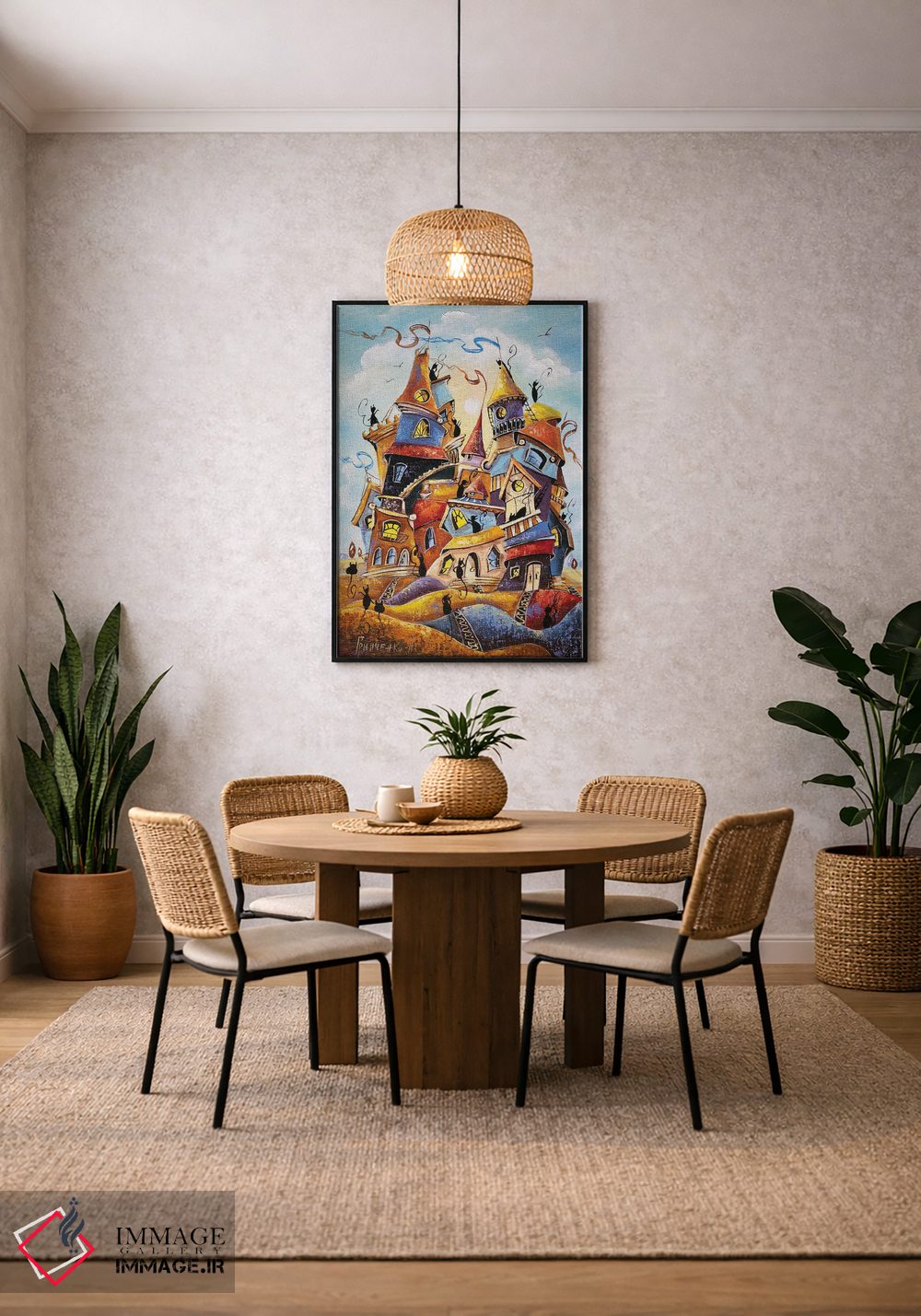 تابلو دکوراتیو رقاص ترین شهر گربه ها اثر ناتالیا گرینچنکو - D5B