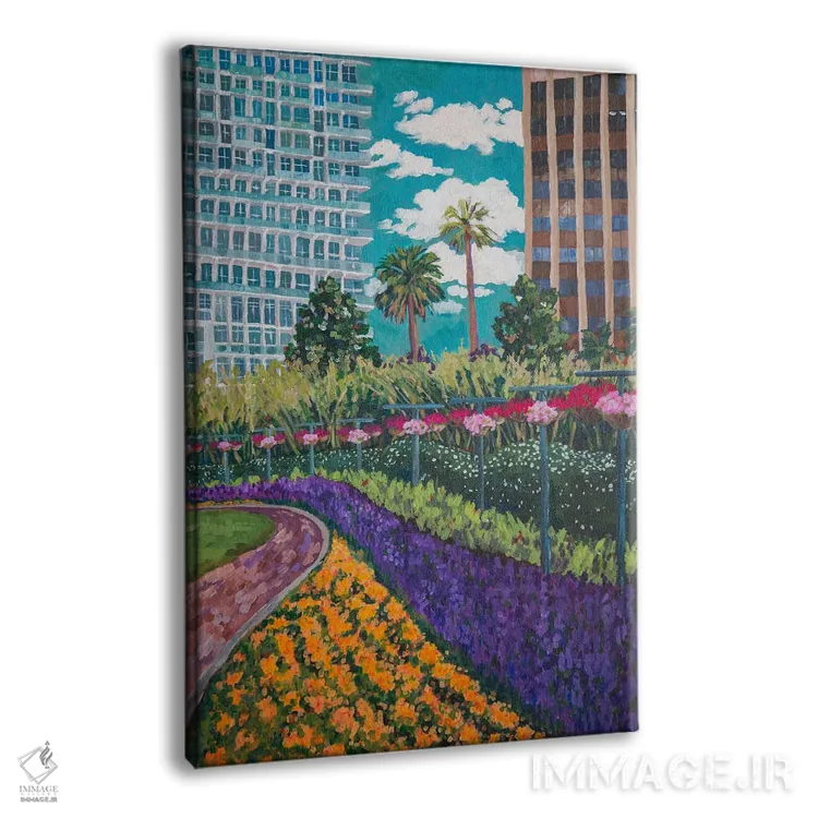 تابلو دکوراتیو منظره از دریاچه ائولا اثر هدر نگی - نمای پرسپکتیو محصول
