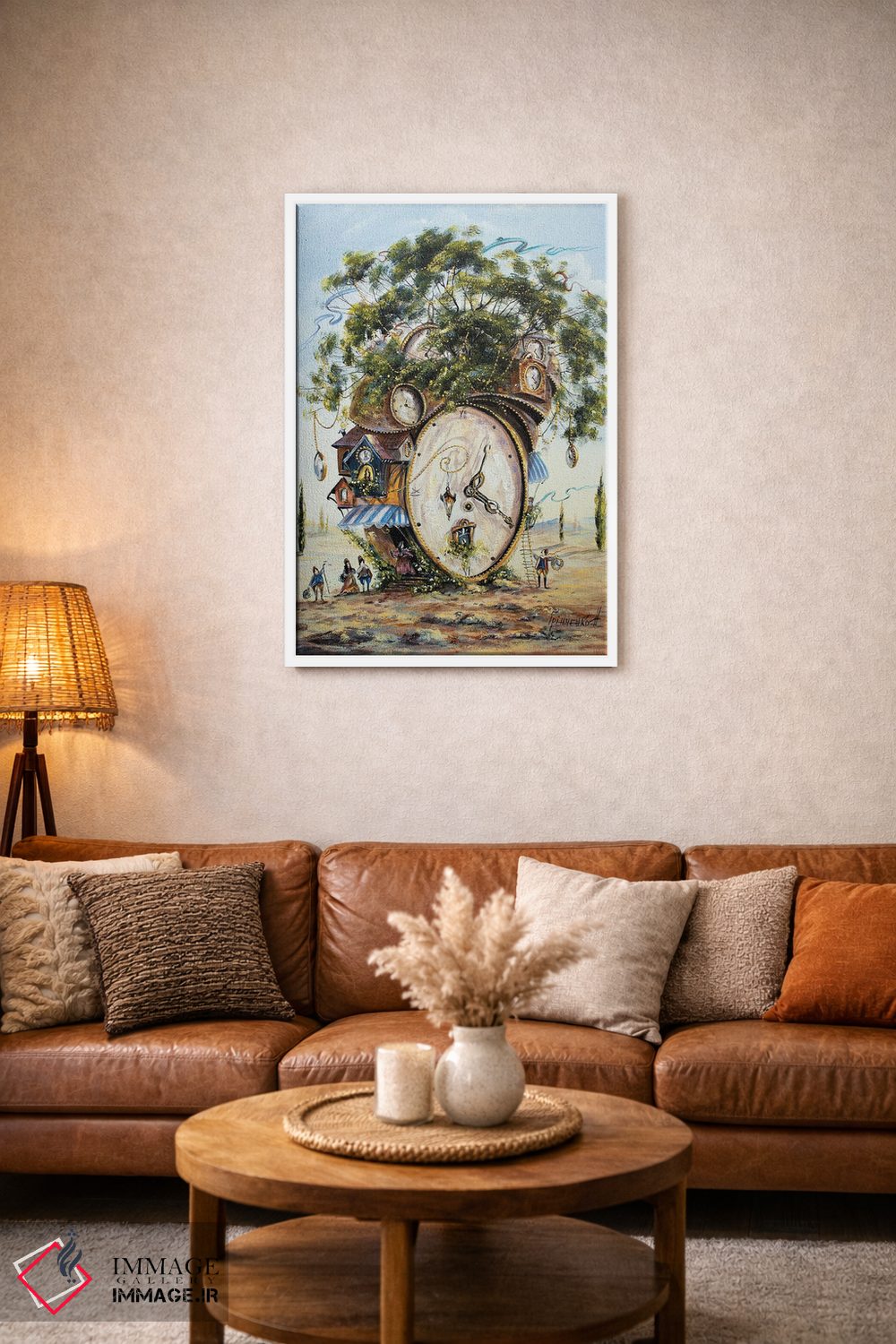 تابلو دکوراتیو خانه عجیب نگهبانان زمان اثر ناتالیا گرینچنکو - D2W