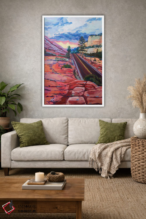 تابلو دکوراتیو ترک کردن زایان اثر هدر نگی - D1W