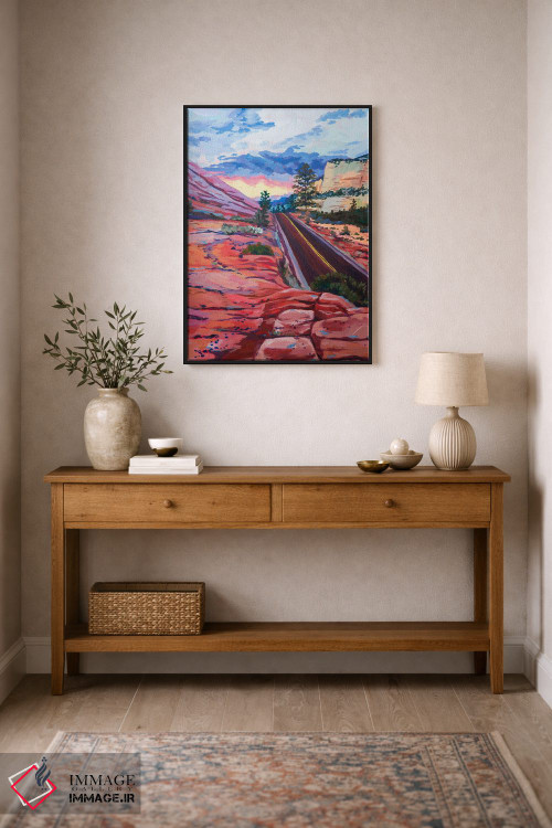 تابلو دکوراتیو ترک کردن زایان اثر هدر نگی - D2B