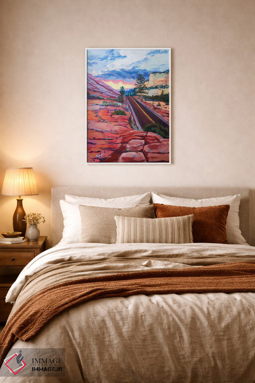 تابلو دکوراتیو ترک کردن زایان اثر هدر نگی - D5W