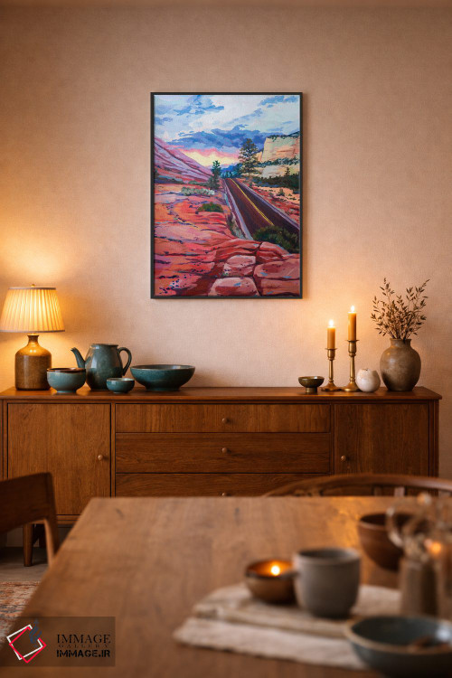 تابلو دکوراتیو ترک کردن زایان اثر هدر نگی - D6B