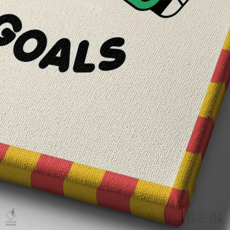 تابلو دکوراتیو اهداف رابطه: ناگت ها اثر نورا گازار - نمای نزدیک بافت بوم