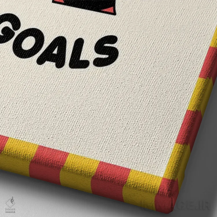 تابلو دکوراتیو اهداف رابطه: بیکن و تخم مرغ اثر نورا گازار - نمای نزدیک بافت بوم