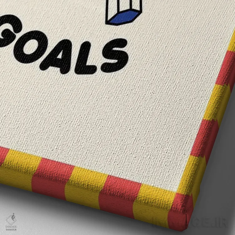 تابلو دکوراتیو اهداف رابطه: نوار کاست اثر نورا گازار - نمای نزدیک بافت بوم