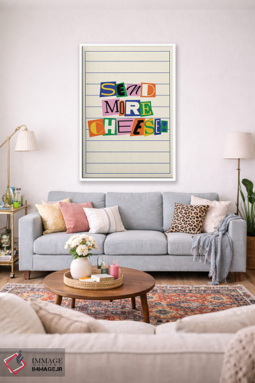 تابلو دکوراتیو پنیر بیشتری بفرست اثر نورا گازار - D1W