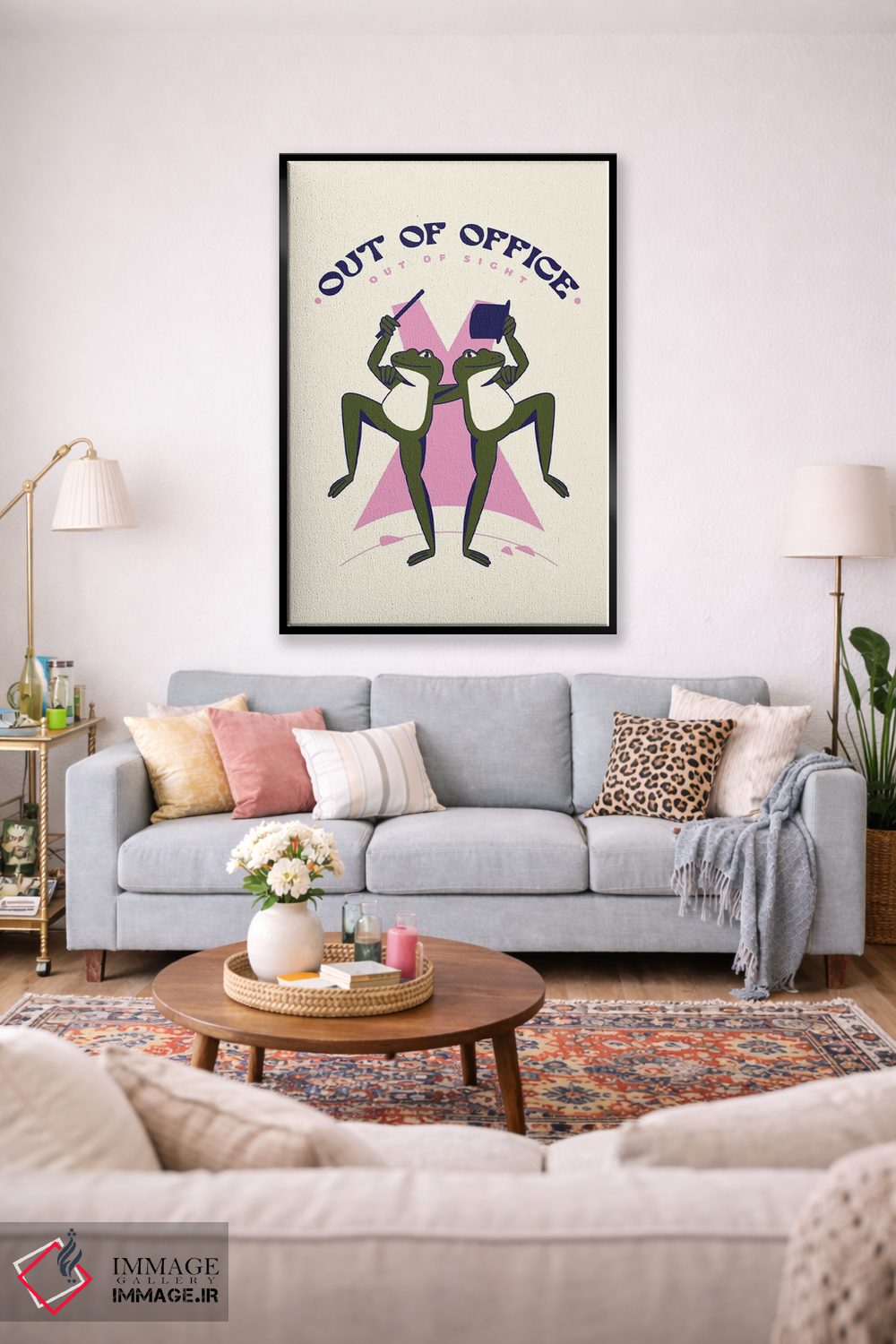 تابلو دکوراتیو Out Of Sight,خارج از دفتر، دور از دید اثر نورا گازار - D1B