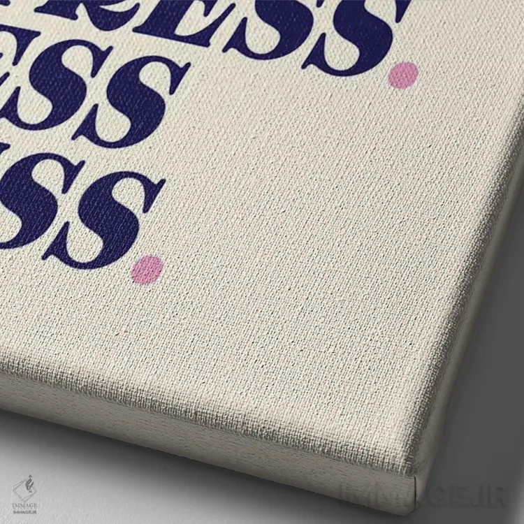 تابلو دکوراتیو Less Mess Beige,استرس کمتر، بهم ریختگی کمتر بژ اثر نورا گازار - نمای نزدیک بافت بوم