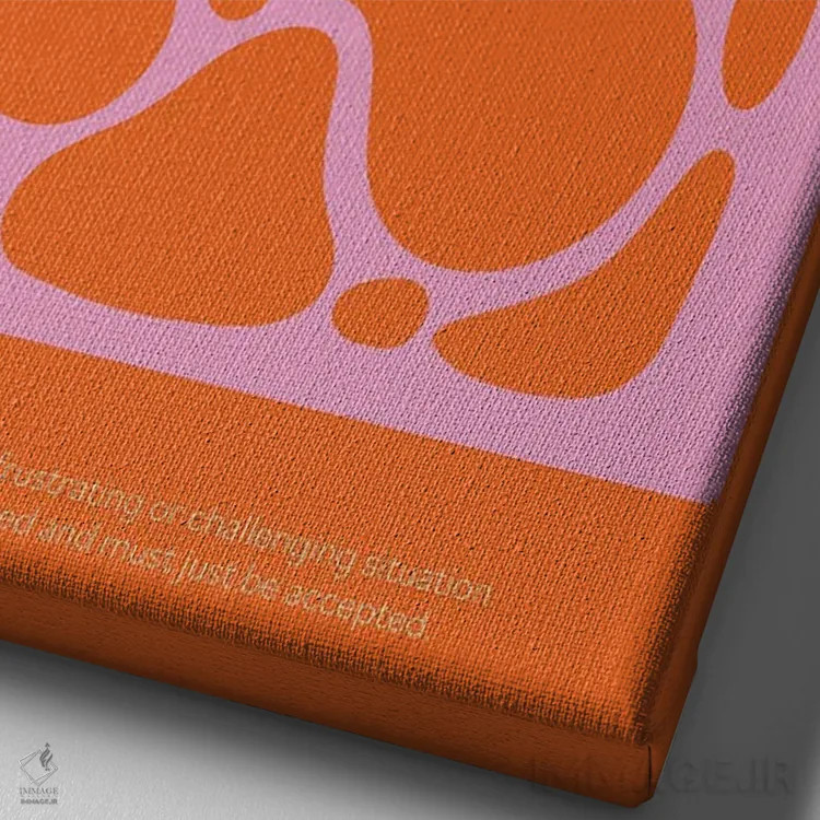 تابلو دکوراتیو همینه که هست اثر نورا گازار - نمای نزدیک بافت بوم