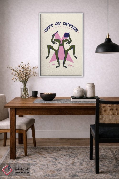 تابلو دکوراتیو Out Of Sight,خارج از دفتر، دور از دید اثر نورا گازار - D3W